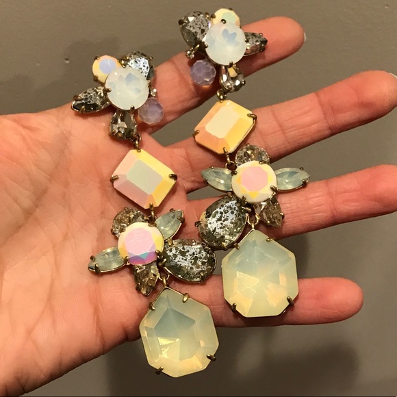 J.Crew opalescent chandelier earrings - Picture 3 of 3